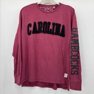 Pressbox South Carolina Gamecocks Long Sleeve Shirt Garnet Red XL Thumbhole